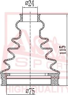 ASVA ASBT-INA61 - Пыльник ШРУСа VAG ALLROAD -06 компл.(без смазки) autosila-amz.com