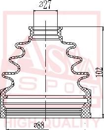 ASVA ASBT-INCX7 - Пыльник, приводной вал autosila-amz.com