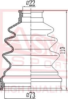 ASVA ASBT-SZ33 - Пыльник, приводной вал autosila-amz.com