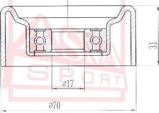 ASVA CHRBP-004 - Ролик натяжителя, клиновой ремень autosila-amz.com