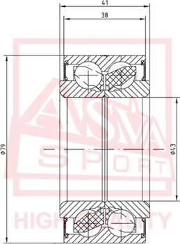 ASVA DAC43790041-38 - Подшипник ступицы колеса autosila-amz.com