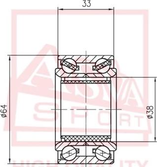 ASVA DAC38640036-33 - Подшипник ступицы колеса autosila-amz.com