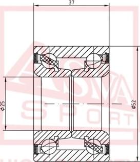 ASVA DAC25520037 - Подшипник ступицы колеса autosila-amz.com