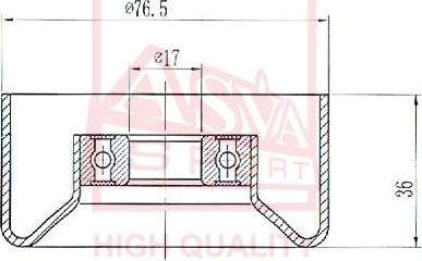 ASVA HNBP-014 - Ролик натяжителя, клиновой ремень autosila-amz.com