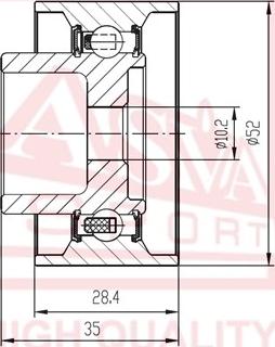 ASVA MZBP-012 - Ролик натяжителя, клиновой ремень autosila-amz.com