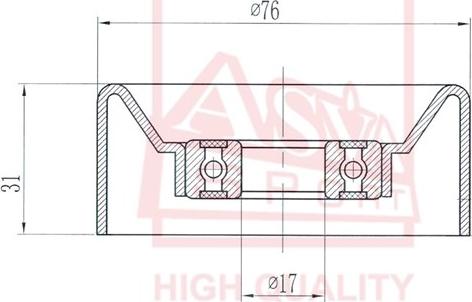 ASVA MZBP-017 - Ролик натяжителя, клиновой ремень autosila-amz.com