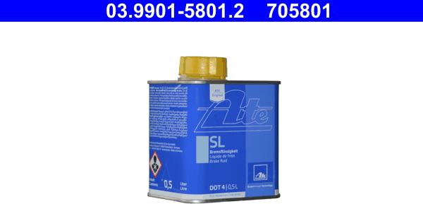 ATE 03.9901-5801.2 - Тормозная жидкость autosila-amz.com