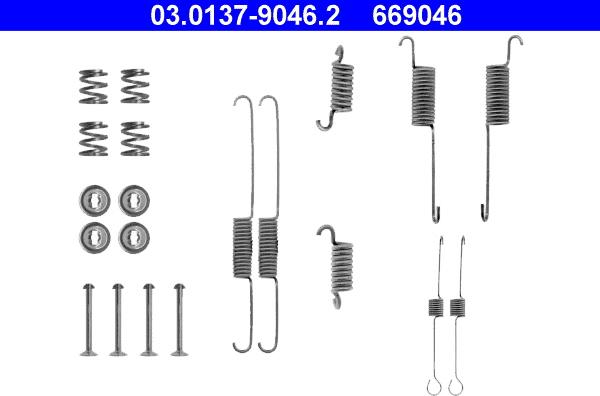 ATE 03.0137-9046.2 - Комплектующие, барабанный тормозной механизм autosila-amz.com