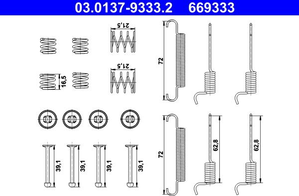 ATE 03.0137-9333.2 - Комплектующие, стояночная тормозная система autosila-amz.com