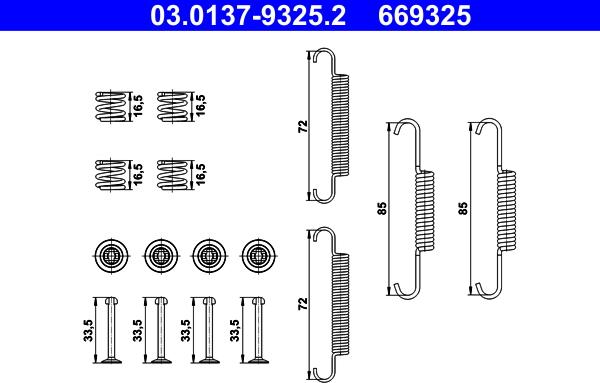 ATE 03.0137-9325.2 - Комплектующие, стояночная тормозная система autosila-amz.com