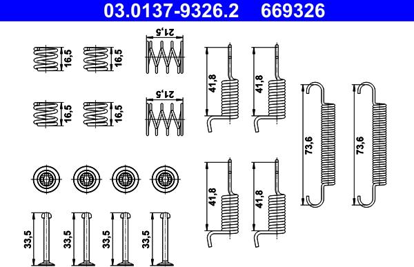 ATE 03.0137-9326.2 - Комплектующие, стояночная тормозная система autosila-amz.com