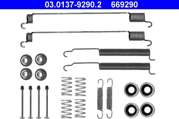 ATE 03.0137-9290.2 - Комплектующие, барабанный тормозной механизм autosila-amz.com