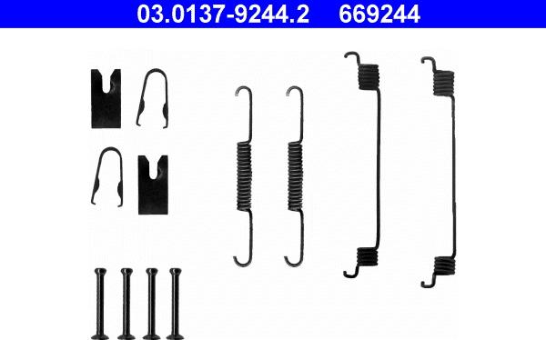 ATE 03.0137-9244.2 - Комплектующие, барабанный тормозной механизм autosila-amz.com