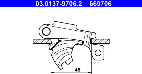 ATE 03.0137-9706.2 - Комплектующие, стояночная тормозная система autosila-amz.com