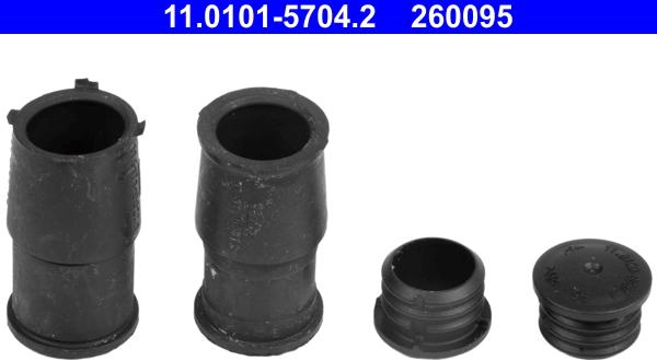 ATE 11.0101-5704.2 - Комплект направляющей гильзы, тормозной поршень autosila-amz.com