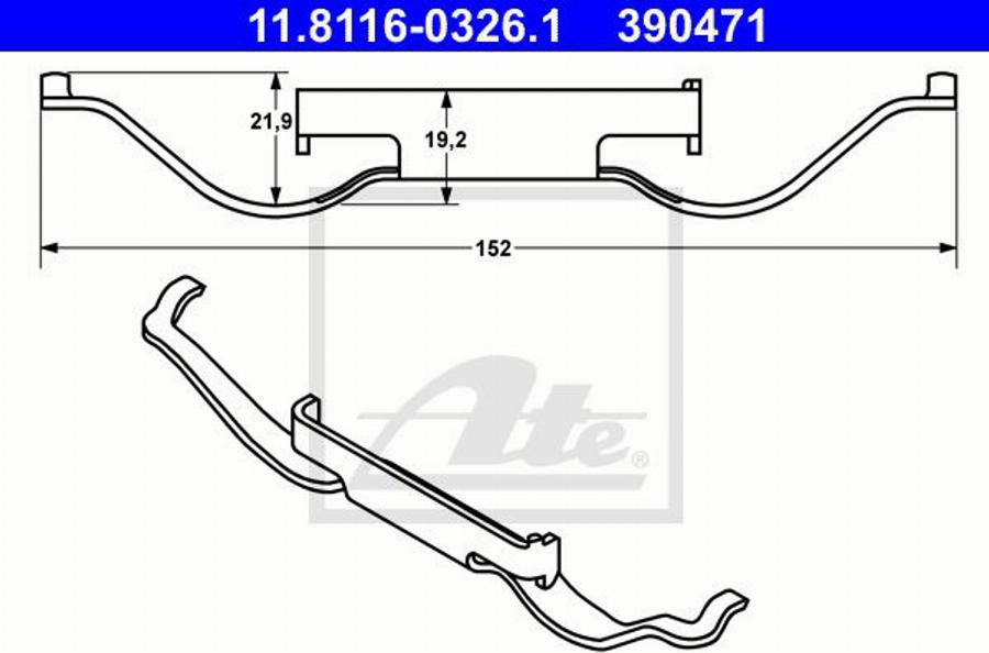 ATE 11.8171-0069.1 - Направляющий болт, корпус скобы тормоза autosila-amz.com