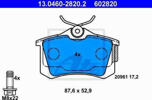 Alpha Brakes HKT-VW-001 - Тормозные колодки, дисковые, комплект autosila-amz.com