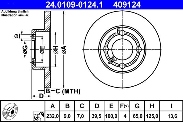 ATE 24.0109-0124.1 - Тормозной диск autosila-amz.com