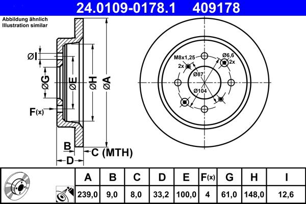 ATE 24.0109-0178.1 - Тормозной диск autosila-amz.com