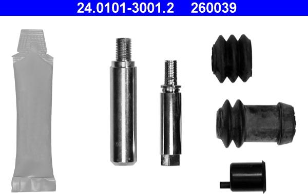 ATE 24.0101-3001.2 - Комплект принадлежностей, тормозной суппорт autosila-amz.com