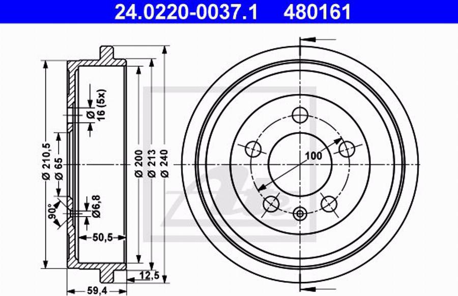 ATE 24.0101-3802.2 - Комплект принадлежностей, тормозной суппорт autosila-amz.com