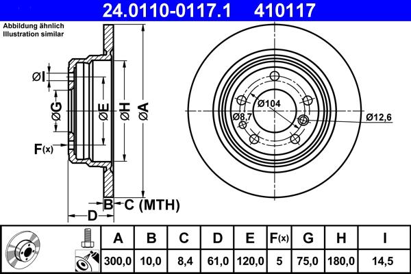 ATE 24.0110-0117.1 - Тормозной диск autosila-amz.com