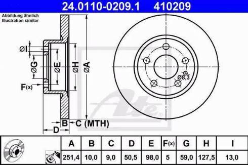 Alpha Brakes HTT-AR-008 - Тормозной диск autosila-amz.com