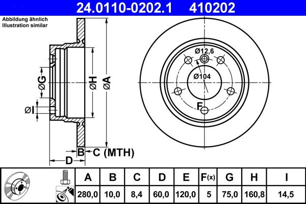 ATE 24.0110-0202.1 - Тормозной диск autosila-amz.com