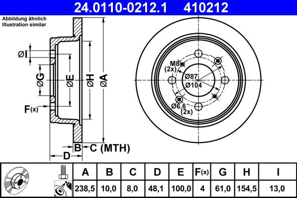 ATE 24.0110-0212.1 - Тормозной диск autosila-amz.com