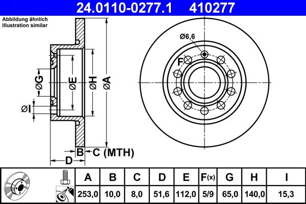 ATE 24.0110-0277.1 - Тормозной диск autosila-amz.com