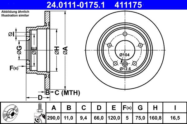 ATE 24.0111-0175.1 - Тормозной диск autosila-amz.com