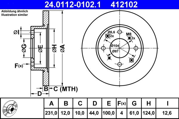 ATE 24.0112-0102.1 - Тормозной диск autosila-amz.com