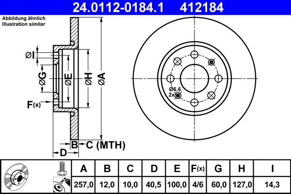 ATE 24.0112-0184.1 - Тормозной диск autosila-amz.com