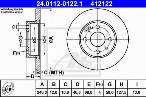 Alpha Brakes HTP-FT-012 - Тормозной диск autosila-amz.com