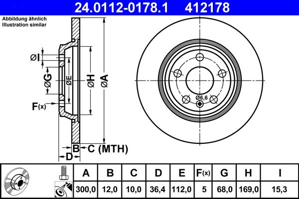 ATE 24.0112-0178.1 - Тормозной диск autosila-amz.com