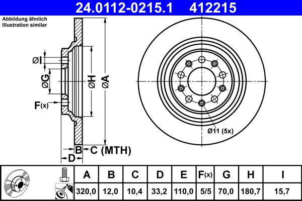 ATE 24.0112-0215.1 - Тормозной диск autosila-amz.com