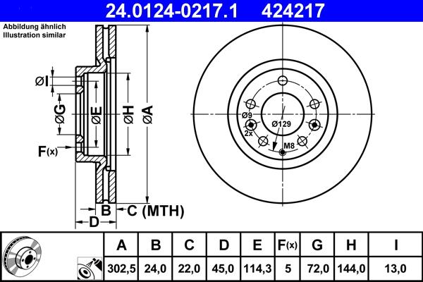 ATE 24.0124-0217.1 - Тормозной диск autosila-amz.com