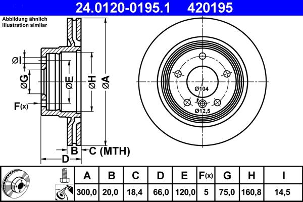 ATE 24.0120-0195.1 - Тормозной диск autosila-amz.com