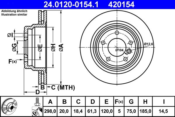 ATE 24.0120-0154.1 - Тормозной диск autosila-amz.com