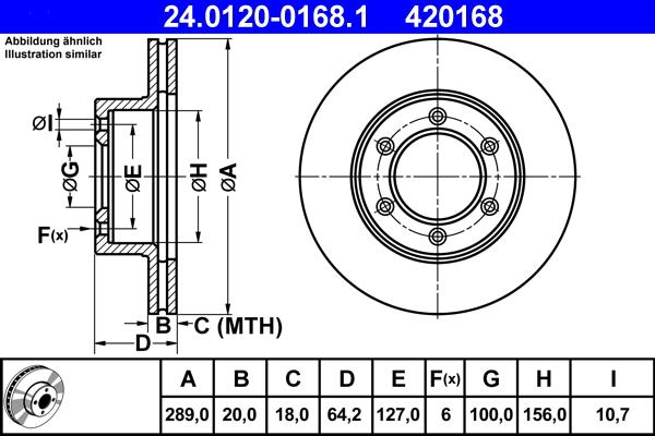 ATE 24.0120-0168.1 - Тормозной диск autosila-amz.com