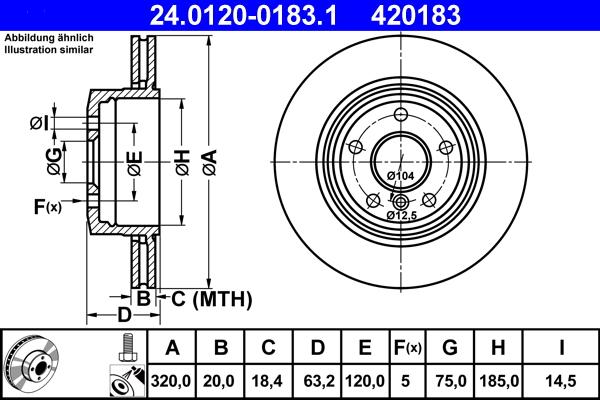 ATE 24.0120-0183.1 - Тормозной диск autosila-amz.com