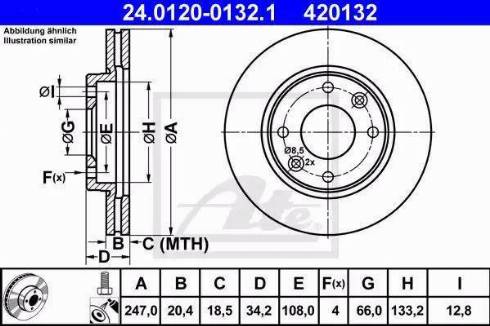 Alpha Brakes HTP-CT-004 - Тормозной диск autosila-amz.com