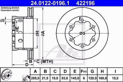 Alpha Brakes HTT-ME-015 - Тормозной диск autosila-amz.com