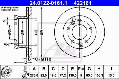 Alpha Brakes HTP-ME-022 - Тормозной диск autosila-amz.com