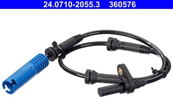 ATE 24.0710-2055.3 - Датчик ABS, частота вращения колеса autosila-amz.com