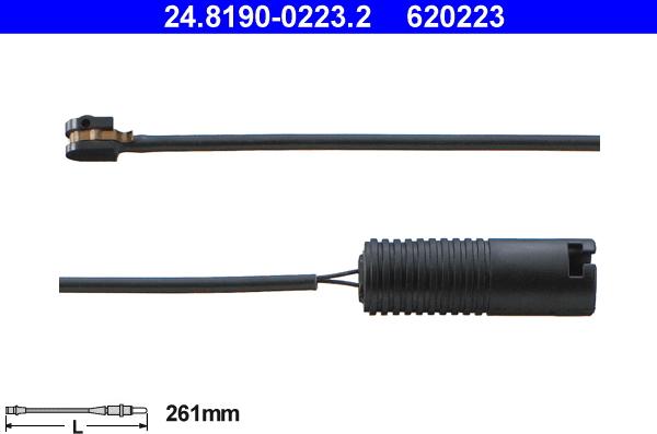 ATE 24.8190-0223.2 - Сигнализатор, износ тормозных колодок autosila-amz.com