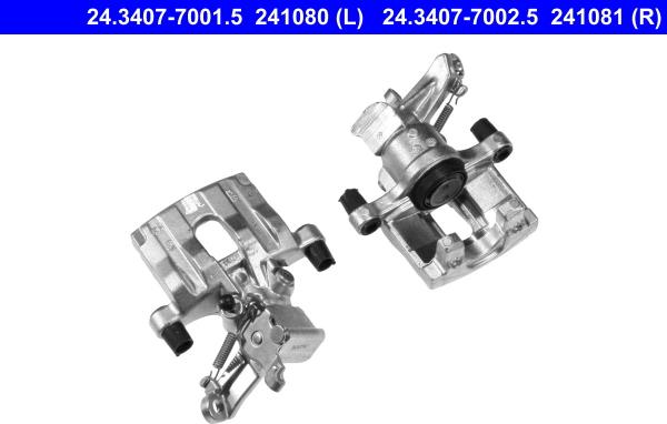 ATE 24.3407-7001.5 - Тормозной суппорт ! \OPEL SIGNUM 1.8 03>05, SIGNUM 1.9 CDTI 04>08, SIGNUM 2.0 DTI 03>04, SIGNUM 2.2 autosila-amz.com