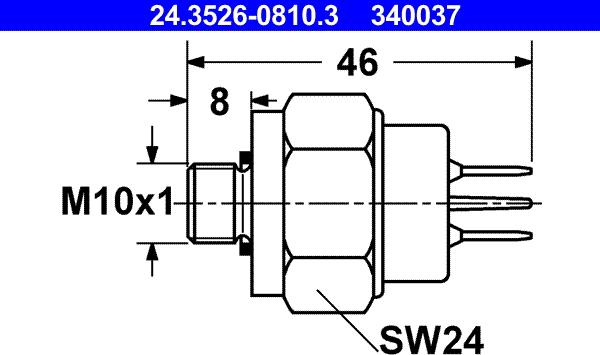 ATE 24.3526-0810.3 - Выключатель фонаря сигнала торможения autosila-amz.com