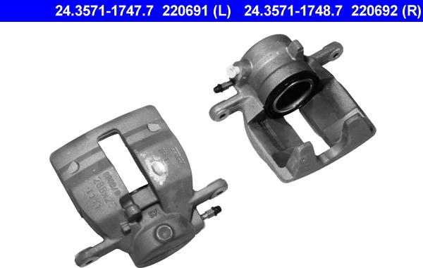 ATE 24.3571-1748.7 - Тормозной суппорт autosila-amz.com