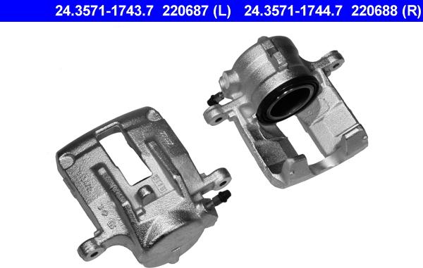 ATE 24.3571-1744.7 - Тормозной суппорт autosila-amz.com